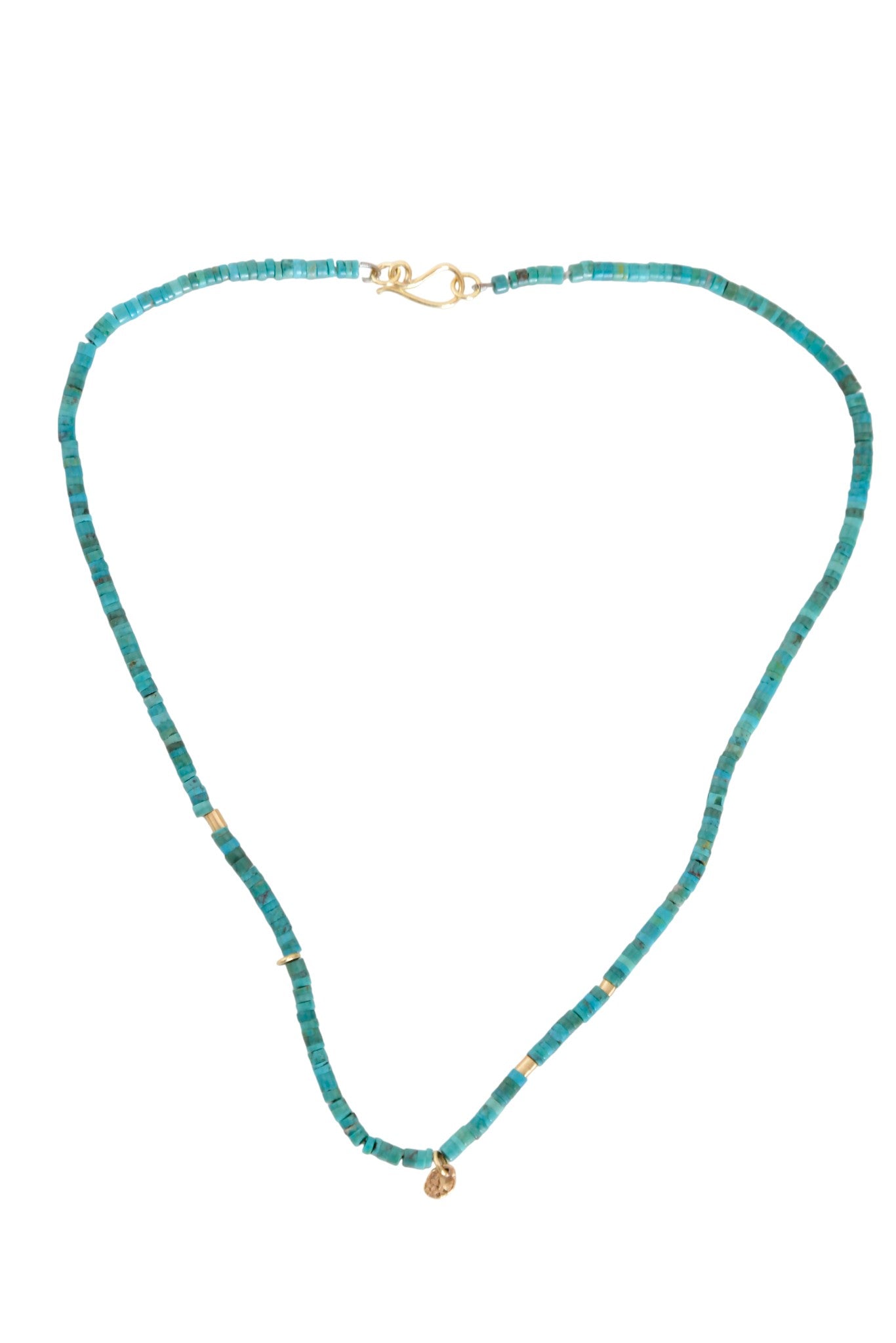 שרשרת זהרה, טורקיז עם אלמנטים מזהב